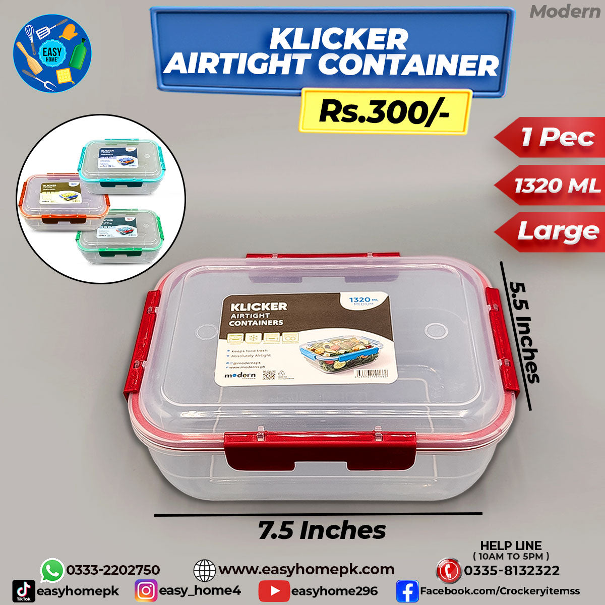 Klicker AirTight Container - Large