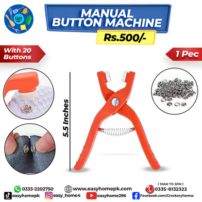 Manual Button Machine