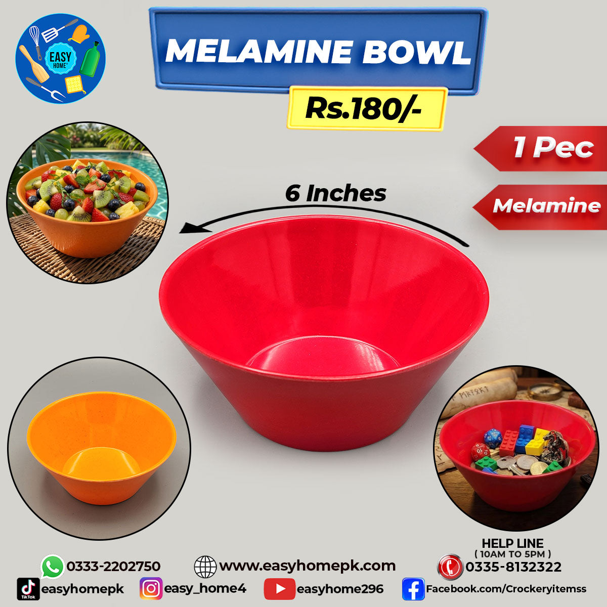Colorful Melamine Bowl