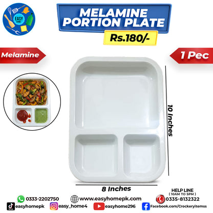 Melamine Portion Plate