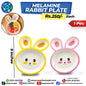 Melamine Rabbit Plate