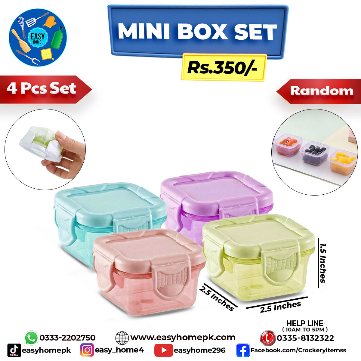 Minic Box Mini Box 4 Pcs Set – EASY HOME