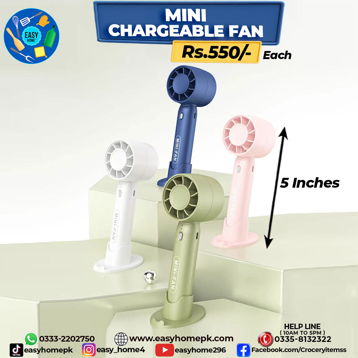 Mini Chargeable Fan