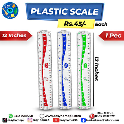 Plastic Scale 12 Inch