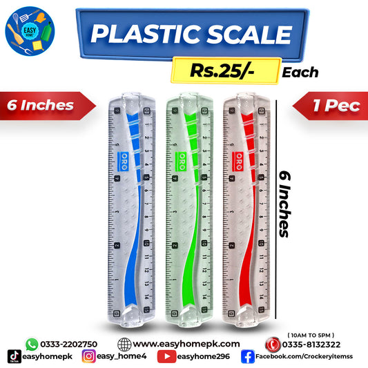 Plastic Scale 6-Inch