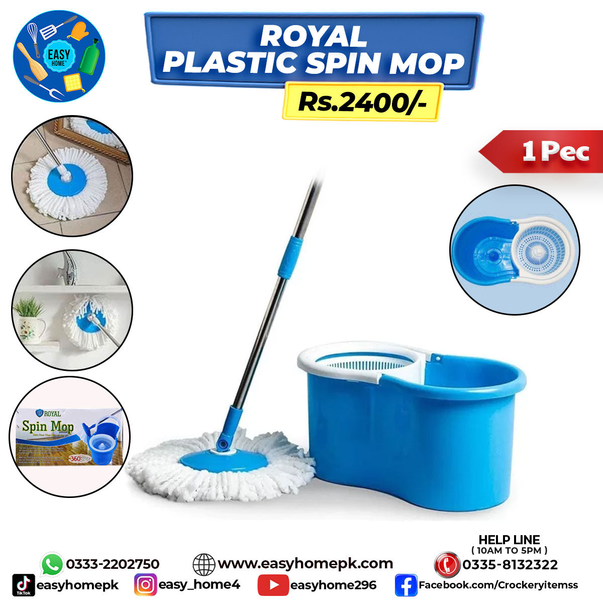 Plastic Spin Mop