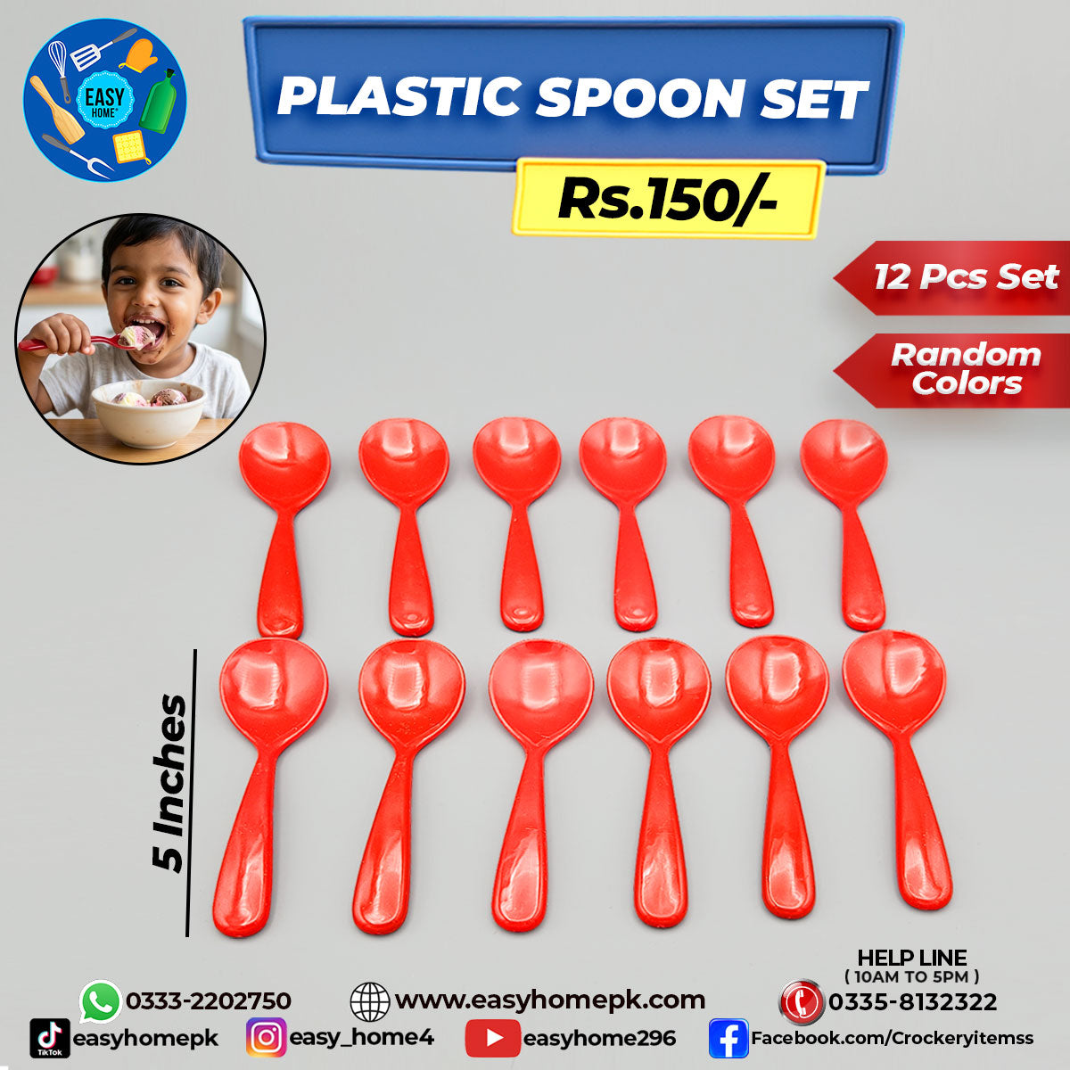 Plastic Spoon Set