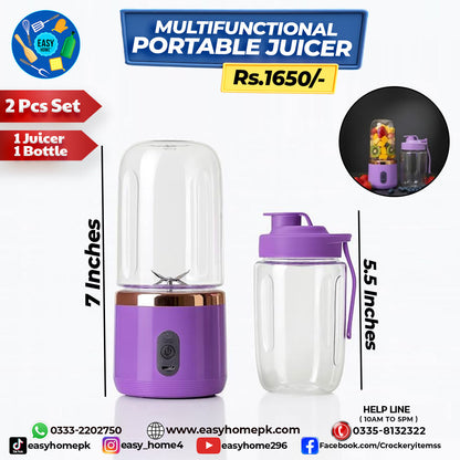Chargeable Juicer With Glass