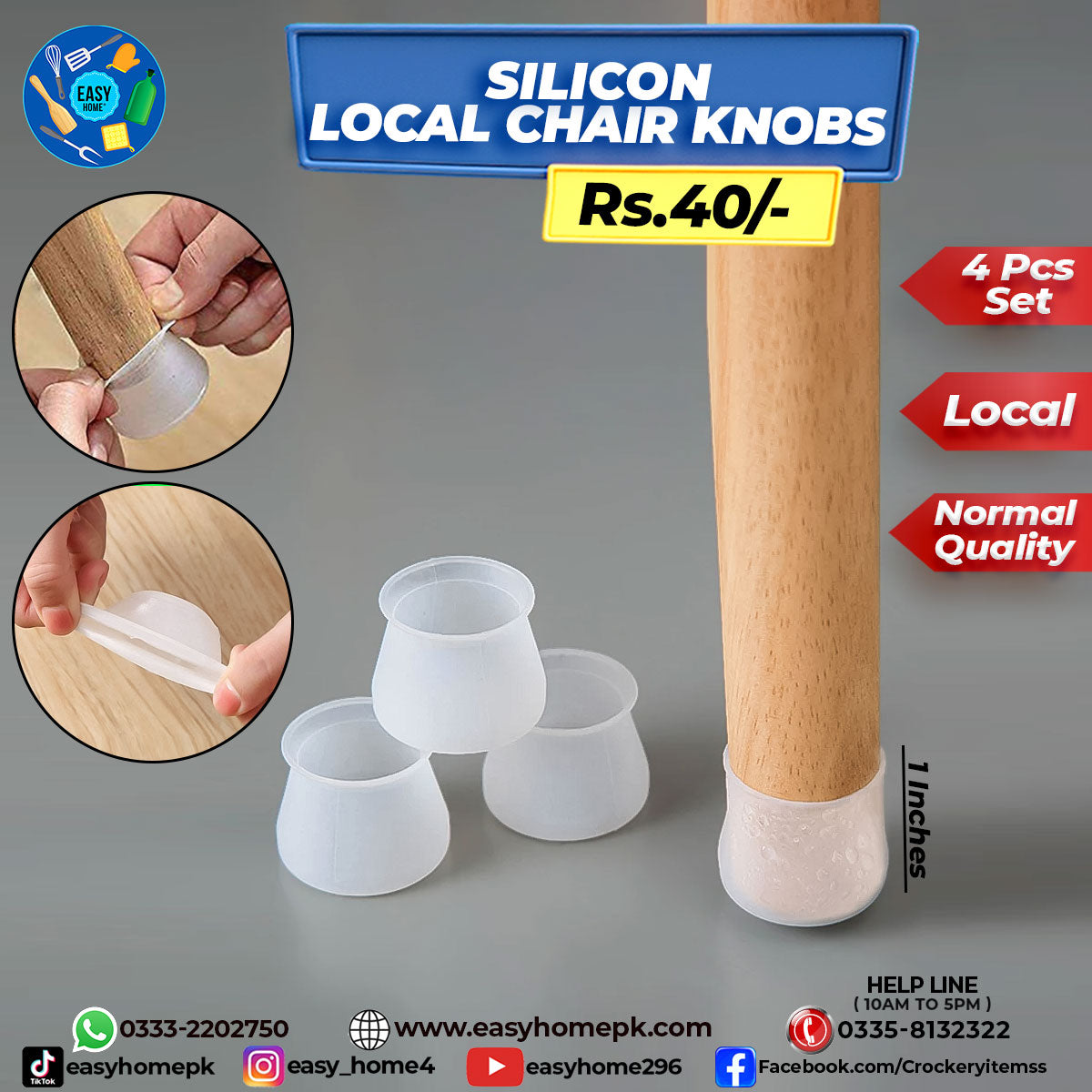 Silicon Chair Knobs