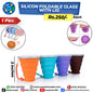 Silicon Foldable Glass With Lid