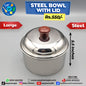 Steel Bowl With lid - Large
