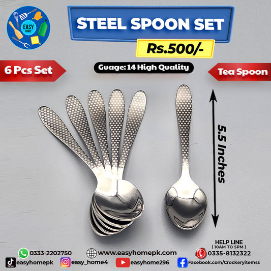 Steel Spoon Set / Tea Spoon
