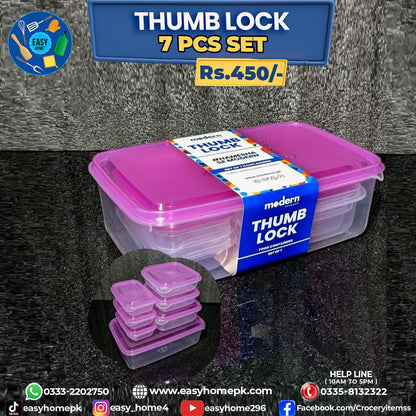 Plastic Thumb Lock Boxes