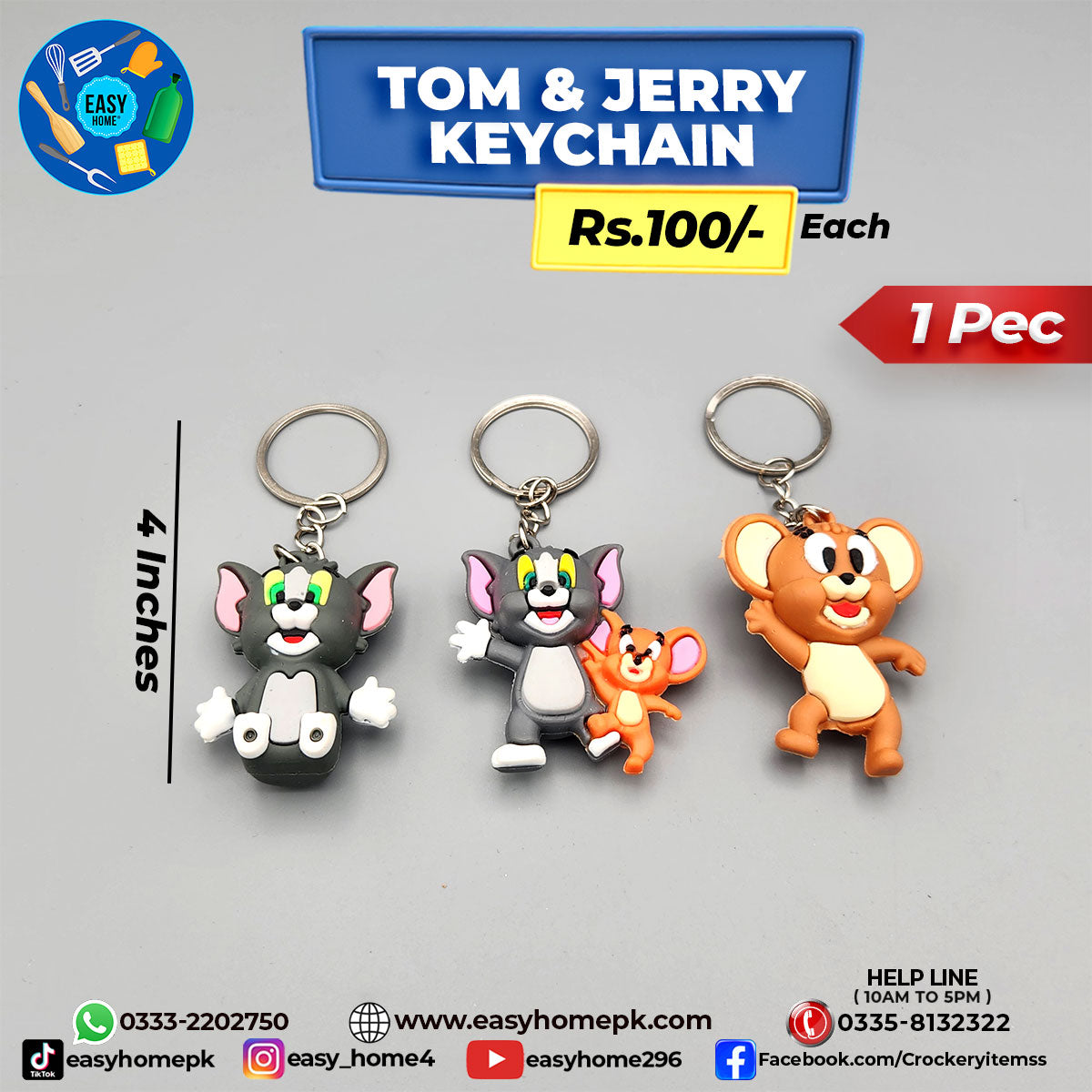 Tom & Jerry Keychain