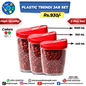 Plastic Trendi Jar Set