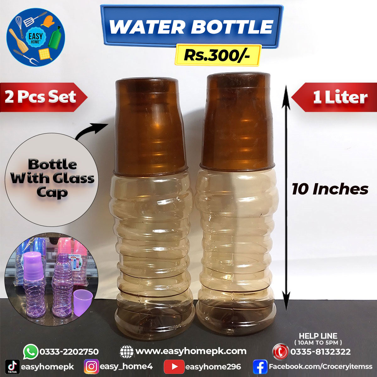 Plastic Bottles With Glass