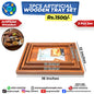 Artificial Wooden Tray Set
