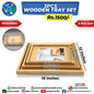 Wooden Tray Set